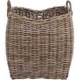 Kubu 22.5" Basket in Gray Kubu Rattan