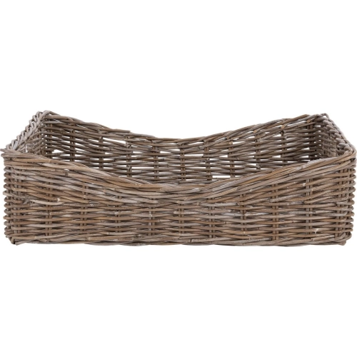 Kubu 35.80" Basket in Gray Kubu Rattan