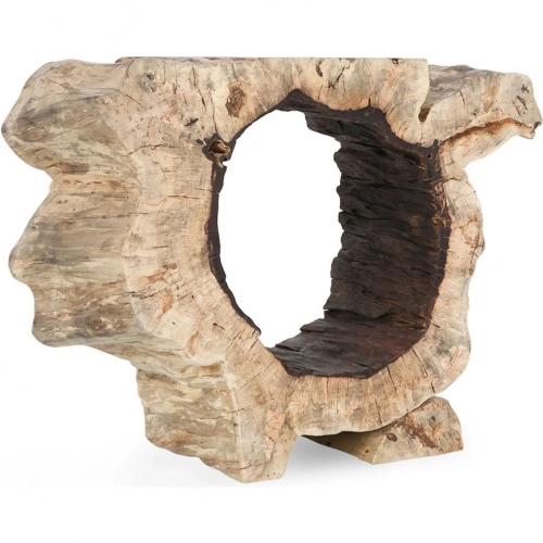 Odette 35 to 39" Console Table in Natural Tamarind Wood