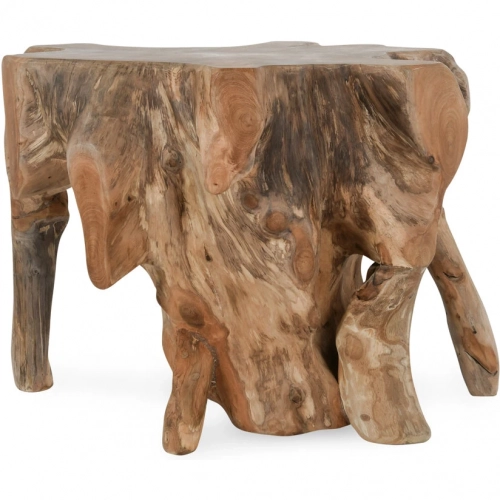 Cypress End Table in Natural Teak Root