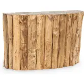 Norwest Console Table in Petrified Wood & Teak