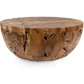 Garford Round Coffee Table in Teak Wood