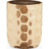 Keila Accent Side End Table in Natural Wood