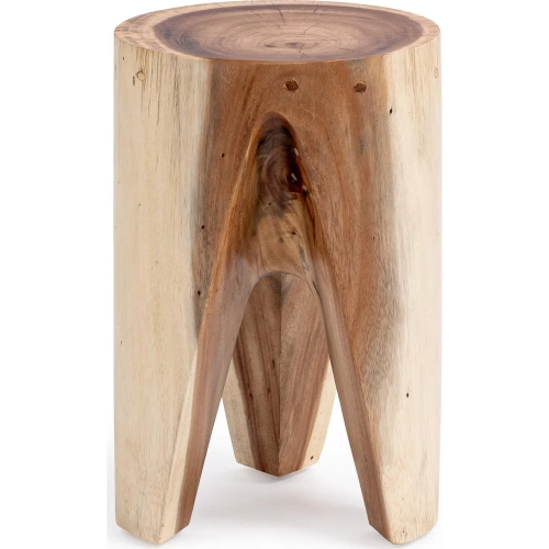 Vela Accent End Table in Natural Wood