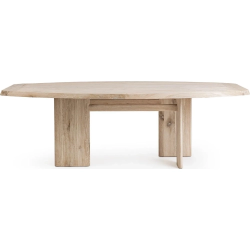 Marcel 94" Dining Table in Soft Ash Finish Oak Wood