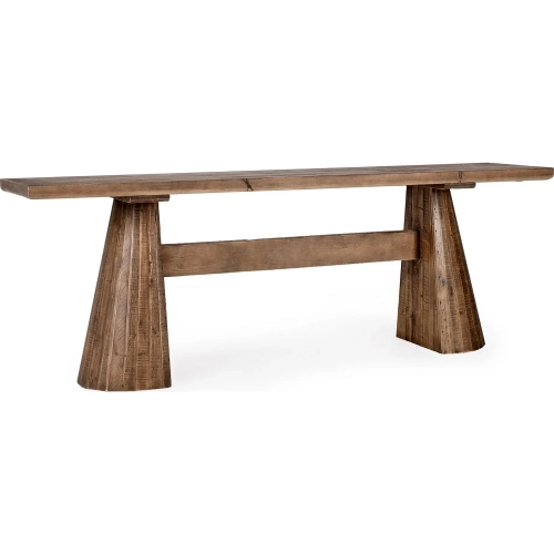 Nolan Bar Height Dining Table in Mission Brown Reclaimed Pine