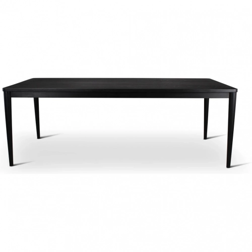 Aria Outdoor 86" Dining Table in Black Finish Teak Wood