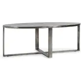 Flores 48" Oval Coffee Table in Cast Aluminum