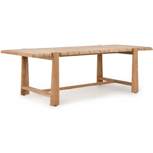 Aston 94" Outdoor Dining Table Natural