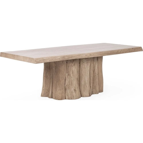 Terra 92" Dining Table in Sandstone Greige Live Edge Acacia Wood