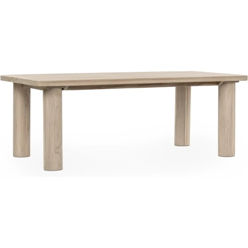 Byron Outdoor Dining Table in Aged Cream Teak Wood