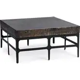 Adela Coffee Table in Rust Noir Aluminum & Iron