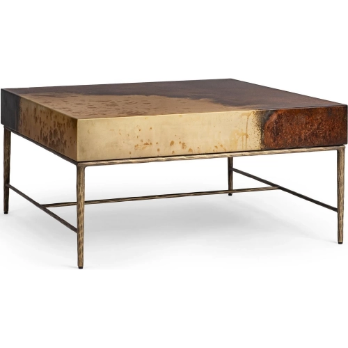 Mesa Coffee Table in Hand Crafted Rustic Canyon Iron