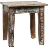 Adirondack End Table in Distressed Reclaimed Wood
