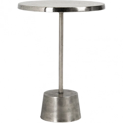Ariel End Table in Mother of Pearl & Silver