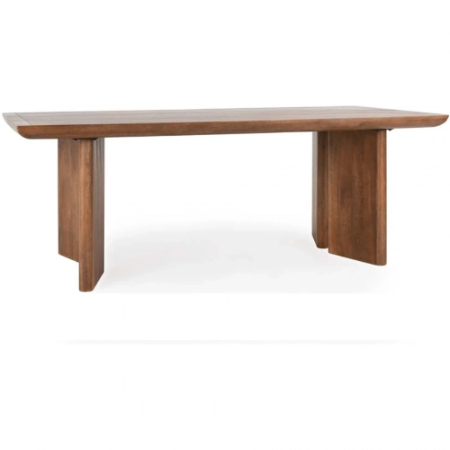 Selena 84" Dining Table in Umber Finish Mango Wood