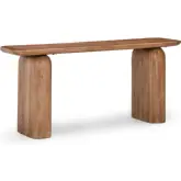 Chloe 68" Console Table in Umber Brown Finish Mango Wood