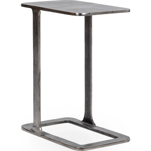 Geanna Accent Table in Nickel Cast Aluminum