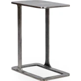 Geanna Accent Table in Nickel Cast Aluminum