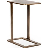 Geanna Accent Table in Brass Cast Aluminum