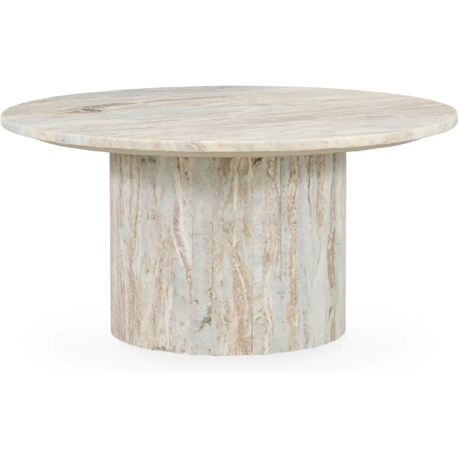 Classic Home Amberly Round Coffee Table - Thumbnail 2