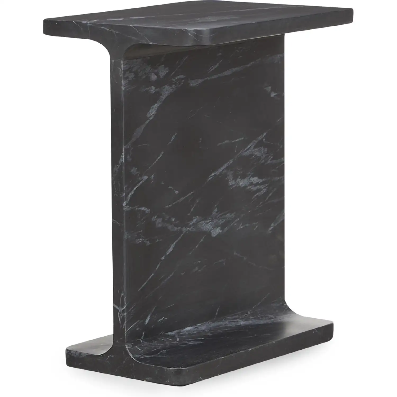 Delaney End Table in Rust Black Marble - Thumbnail 2