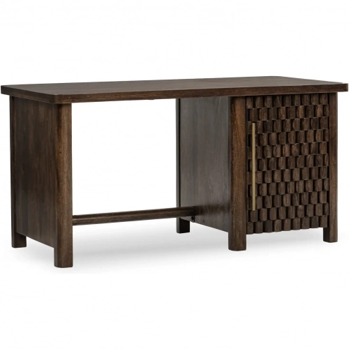 Norwood Desk in Bark Brown Solid Wood