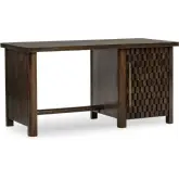 Norwood Desk in Bark Brown Solid Wood