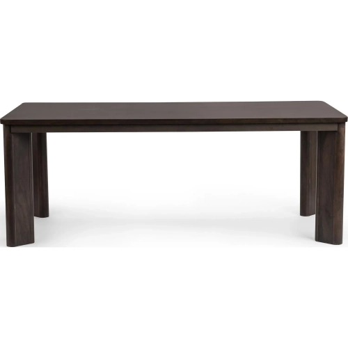 Ledro 80" Dining Table in Dark Brown Mango Wood