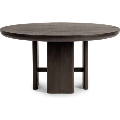 Celadon 60" Round Dining Table in Truffle Roast Brown Finish Mango Wood