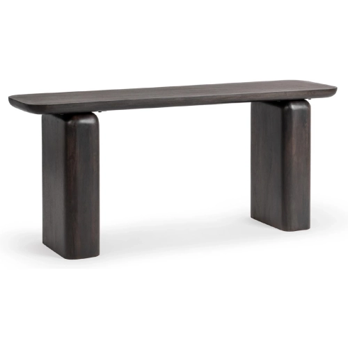 Milan Console Table in Truffle Roast Brown Finish Wood