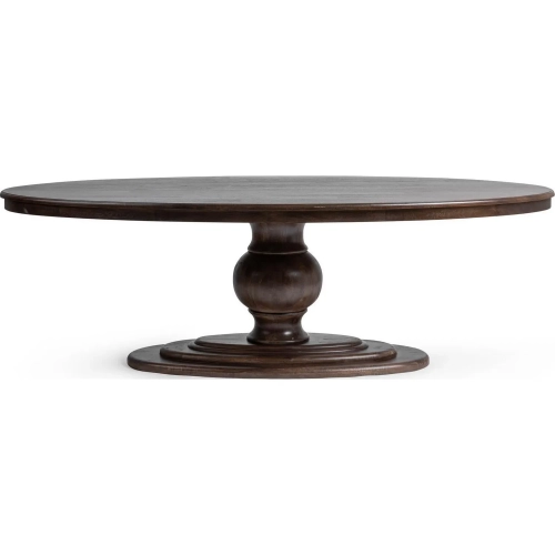 Brookside 94" Oval Dining Table in Cocoa Brown Mango Wood