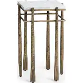 Jasmine End Table in Moonstone White