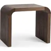 Levine End Table in Walnut Ridge Brown Wood