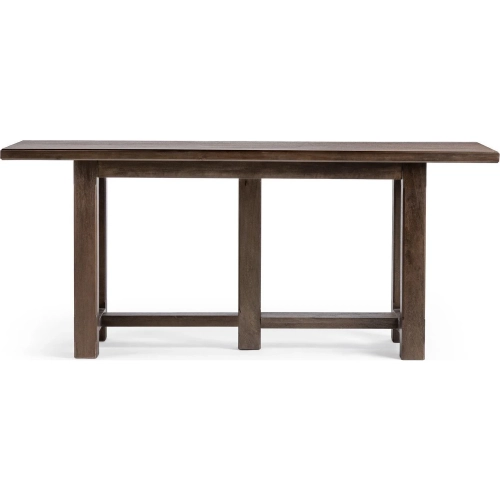 Provence 84" Counter Height Dining Table in Cocoa Brown Mango Wood
