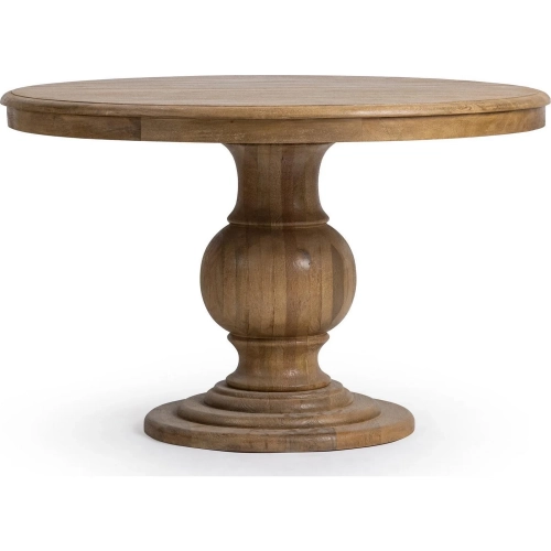Brookside 48" Round Dining Table in Desert Sandwood Mango Wood