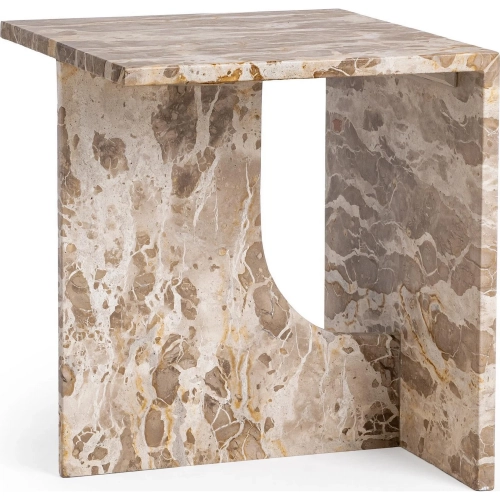 Jaylani End Table in Desert Drift Multicolor Panther Marble
