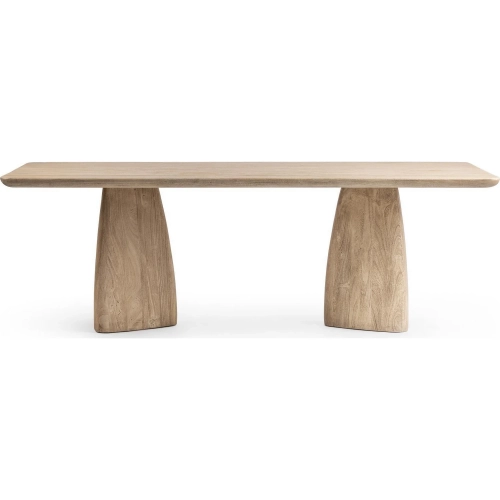 Torino 90" Dining Table in Sandstone Greige Acacia Wood