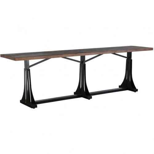 Elmira 118" Gathering Height Dining Table in Reclaimed Pine