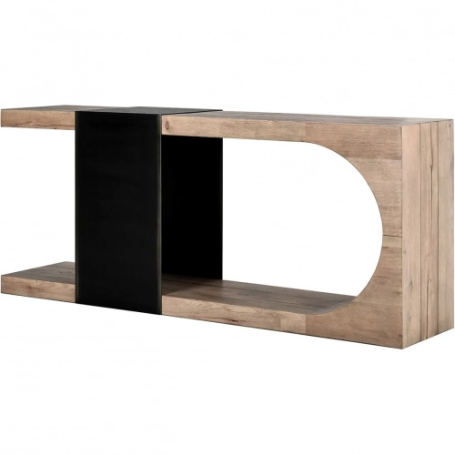 Danica Console Table in Oak & Metal