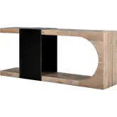 Danica Console Table in Oak & Metal