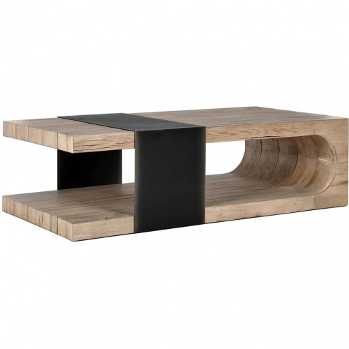 Danica Coffee Table in Oak & Iron