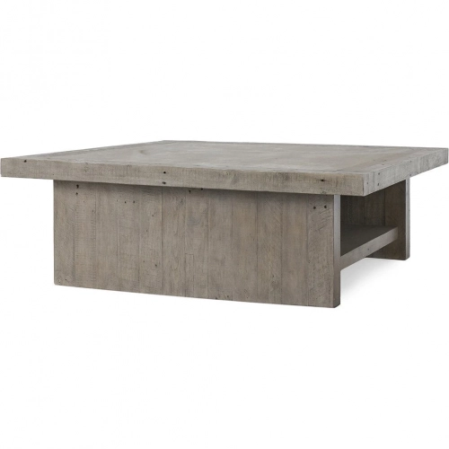 Stonebridge Sq Coffee Table in Reclaimed Pine & Concrete Laminate