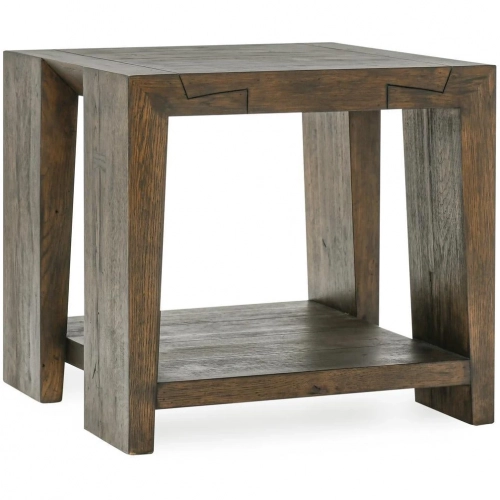 Troy End Table in Cracked Oak