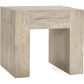 Bristol 24" End Table in Distressed Reclaimed White Oak
