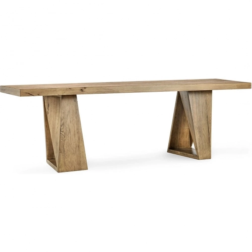 Arleth 94" Console Table in Natural Finish Reclaimed Oak Wood