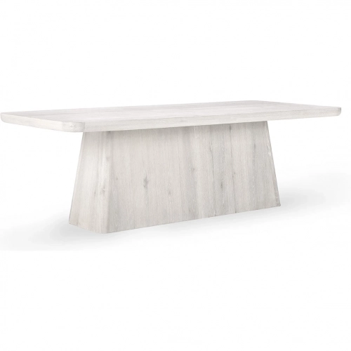 Orlando 95" Dining Table in White Wash Finish Oak