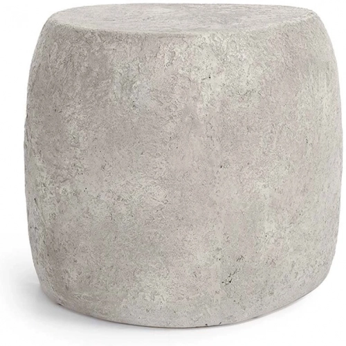 Britney Outdoor End Table in Concrete
