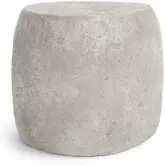 Britney Outdoor End Table in Concrete
