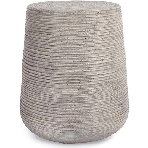 Nellie 18" Outdoor End Table in Concrete